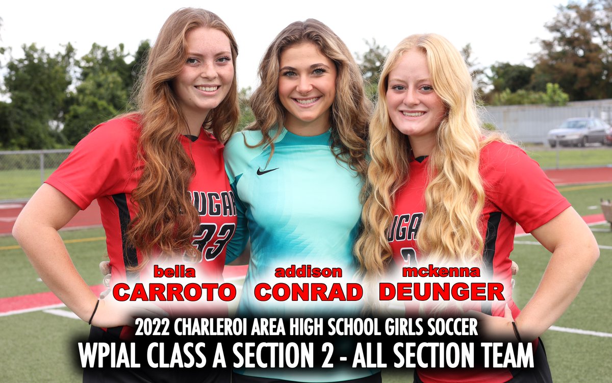 TheRoiGirls's tweet photo. Congratulations @bella_carroto, @AddisonConrad3, and @McKenna_DeUnger on being selected to the 2022 WPIAL Class A | Section 2 | All Section Team https://t.co/x0IquIRdiO