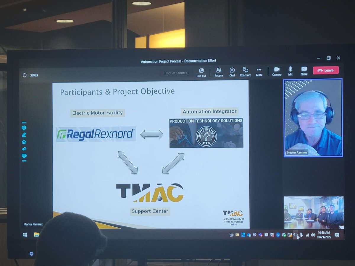 psja_tstem's tweet photo. Texas Manufacturing Assistance Center (TMAC) at UTRGV presenting to our Titan Robotics team. 🤖Thank You Manufacturing Specialists Hector Ramirez for presenting to our students. 
#STEMingTheFuture
#buildingcollaborations 
#TMAC 
#UTRGV 
#Engineering 
#TitanRobotics https://t.co/XAFU5cJE7X
