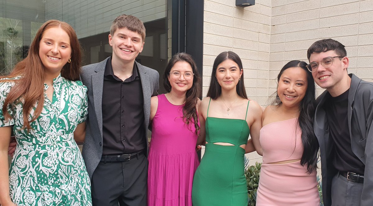 A rare delight to have so many @PBSPlusProject #Neuropsych trainees together! So good to celebrate the year's successes at the @MonashUni Psych Doctoral Dinner.

Lauren Rossetti, @ElliotBrooker98   @THINKFULLY_ @JaoCarminati Tracey Chau @Jai_Carmichael_