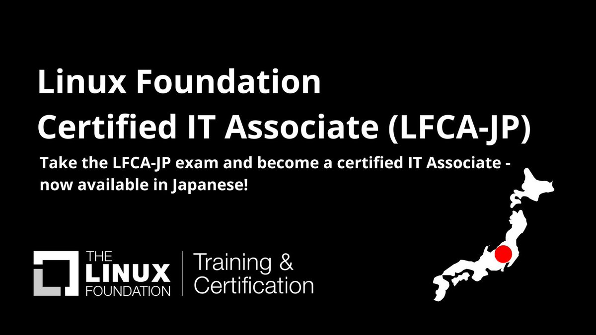 Linux_Education's tweet photo. Become a certified IT Associate... in Japanese! π―π΅
Learn more: https://t.co/rqolrYhdLQ
β‘οΈ Adding a credential like the LFCA/LFCA-JP to your resume can demonstrate competence and dedication to your career path, making you stand out from the crowd.
#ITcareers #LearnLinux https://t.co/sNcmdSmzgN