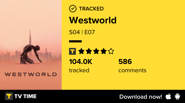 Assisti o episódio S04 | E07 de Westworld! #Westworld  tvtime.com/r/2zCjJ #tvtime