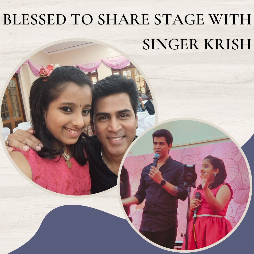 Blessed to share stage with Singer Krish Sir! #krish #singerkrish #nehagirish #blessedmoments #happymoments #supersingerneha #supersingerjuniorwinner #nehagirish #singerng #neha