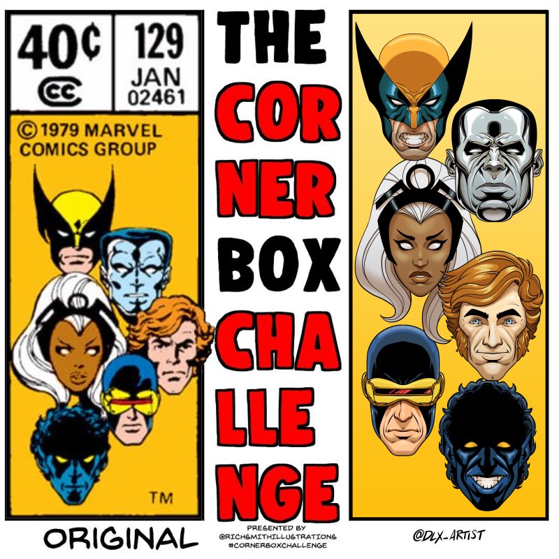 dlx_artist's tweet image. @RichSmithIllustrations is doing an awesome challenge where you redraw classic Marvel corner boxes. So I had to do my take! I’ll be doing more!
#cornerboxchallenge #richsmithchallenge