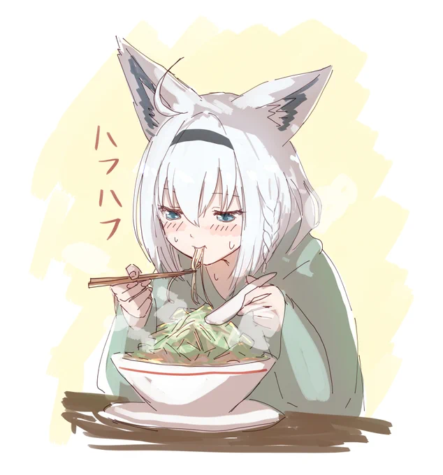 白上ラーメンチャレンジAIを開く→AIを閉じる→Clipstudioを開く→描くという手順で成功!#ポルカおるか 