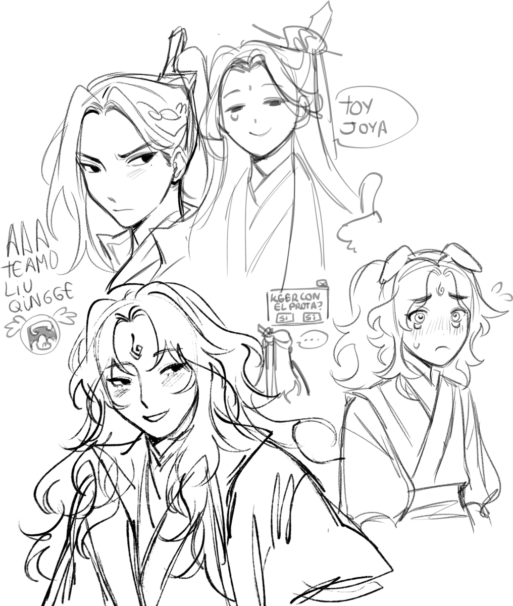 sillymechi's tweet photo. My partner recommended me to read SVSSS
and I did and cried all these days so here some silly doodles 
-MOSTLY IN SPANISH LMAO I WILL TRY TO TRANSLATE THEM ON COMMENTS(?)

#svsss https://t.co/6sEby53tG5