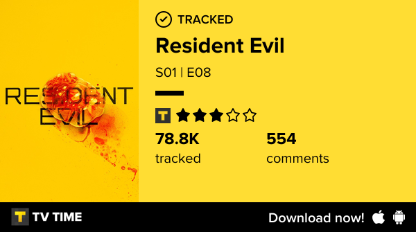 Assisti o episódio S01 | E08 de Resident Evil! #residentevil  tvtime.com/r/2zCp7 #tvtime