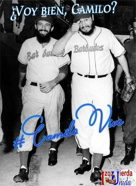 Contra Fidel, ni en la pelota!! #CamiloVive y su sonrisa brilla en el corazón de mi #Cuba bella. #IzquierdaUnida.