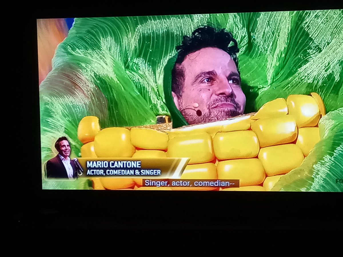 Animeguy300's tweet photo. #MaizeMask is @cantone_mario. #TheMaskedSinger https://t.co/8PHGlXJvr7