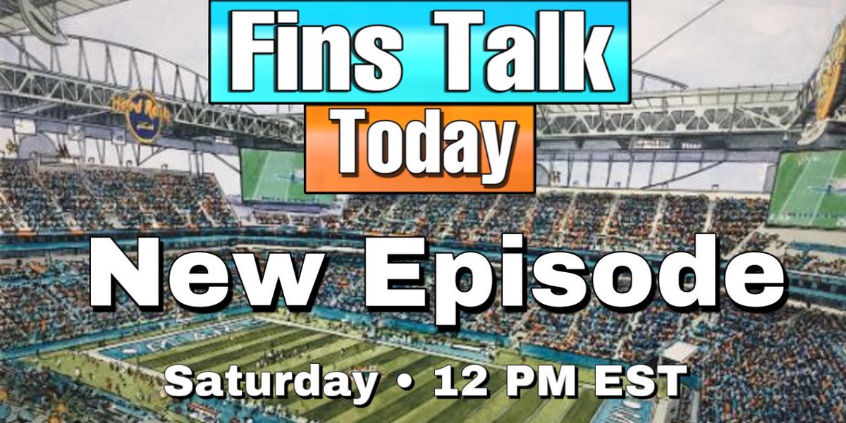 FinsTalkNetwork's tweet photo. Hey #MiamiDolphins fans!! Start your weekend right with some #FinsTalk with @BobbyFinsTalk & @Phins2winn at 12 est tomorrow- https://t.co/Ff3S7FsISf
#FinsUp https://t.co/VJAwUhFNQ5