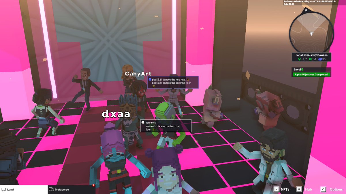 Bdpark8's tweet photo. @TheSandboxGame I just participated in the Paris Hilton  #Cryptoween Event. Dancing in the Clock Tower check out my screenshot below!
🎃👇 https://t.co/i7Ws0YNc9o