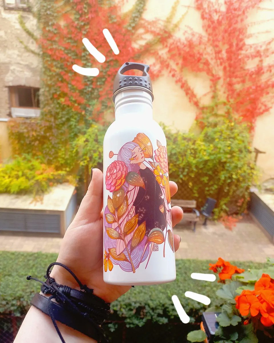 Posting this everywhere, but like... my favorite water bottle with my design on it. Woop woop. It be here: rdbl.co/3VNzBqg