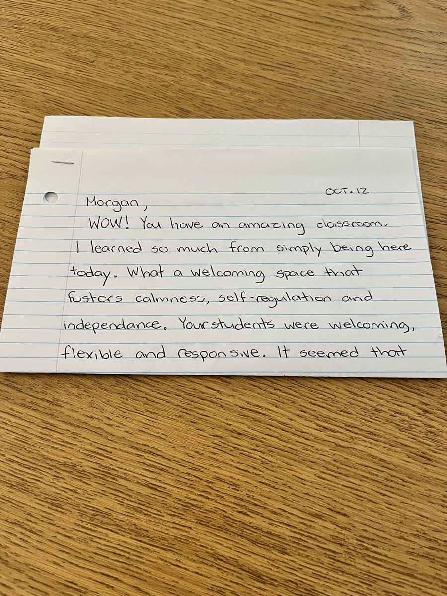 MsEllisM's tweet photo. I hate being away from my students, but it’s always so nice to come back to notes like this🥰 https://t.co/BC9aKDVVMW