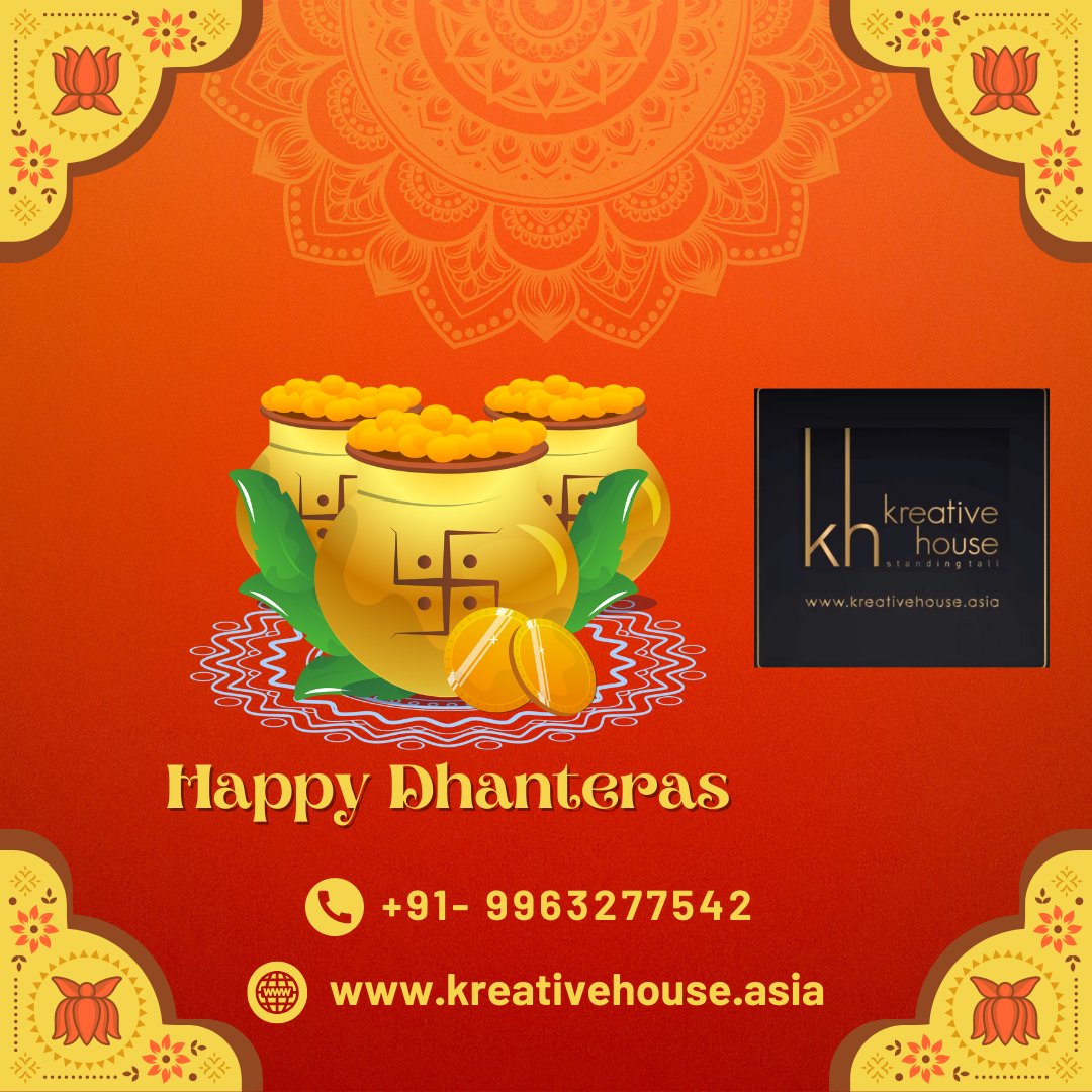 KreativeHousee's tweet photo. May the Dhanteras lights up new dreams, fresh hopes, secret avenues, and different perspectives. Wishing you Happy Dhanteras 2022!

#kreativehouse #happydhanteras #happydhanteras #happydhanterastoall #dhanteras #dhanteraswishes #dhanteraspooja #dhanterasspecial https://t.co/kmY5tIUr82