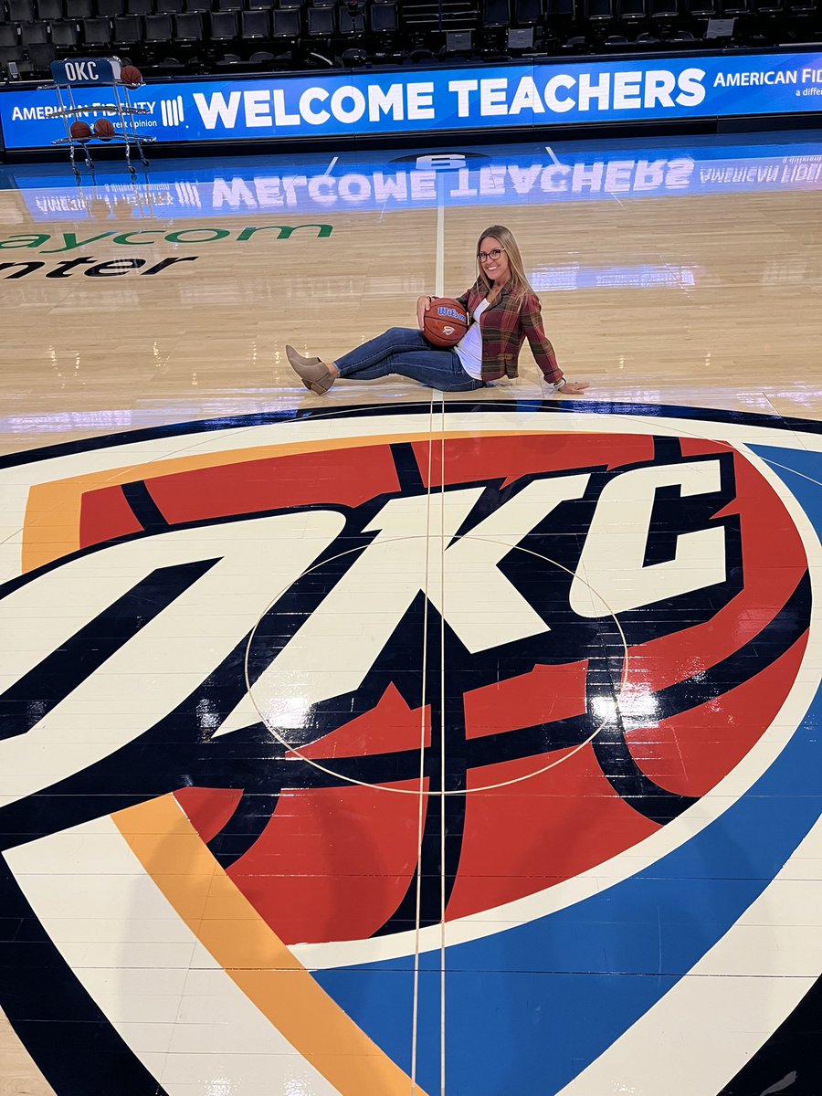 Excited to be chosen as an OKC Thunder Teacher of the Game! <a href="/okcthunder/">OKC THUNDER</a>