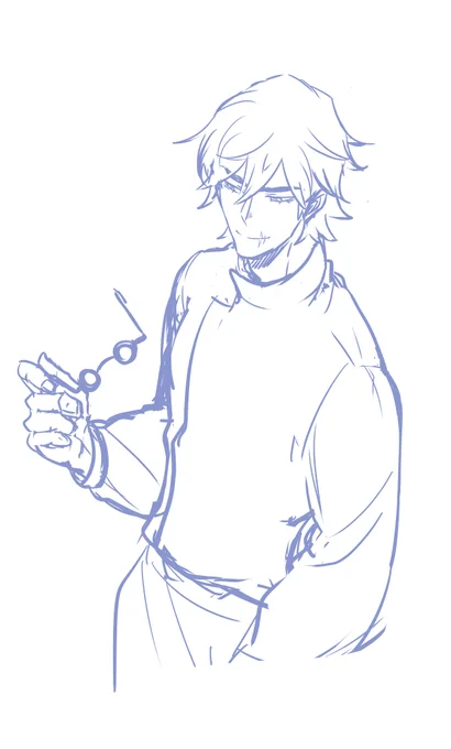 I'm hoping that people aren't too confused about this man in the comic. He's just an informant that's good at his job and has a wide array of tastes when it comes to partners 