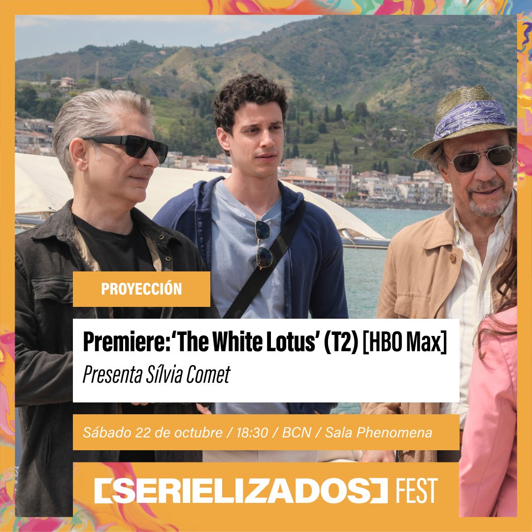 PhenomenaExp's tweet photo. 🗓️HOY en #SZSfest
1️⃣ In My Mind, documental sobre la serie El prisionero
2️⃣Sherwood, thriller de la BBC
3️⃣Estreno europeo de la T2 de The White Lotus de HBOMax
4️⃣Esterno Notte, biopic sobre Aldo Moro dirigido por Marco Bellocchio
🎟️: https://t.co/m0GfCVCAIT
@SZSfest https://t.co/txp5a5F8oA