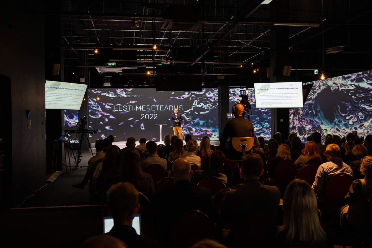 TuulSeppLab's tweet photo. .@RKreitsberg talking about cancers in wild animals yesterday at the Estonian Marine Science conference! :) Congratulations Randel! https://t.co/ON2Cko9Zv1