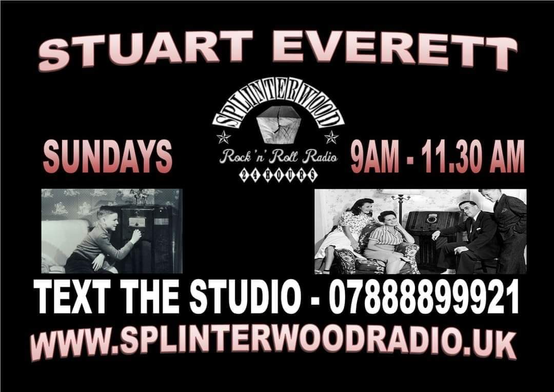 StuartEverettDJ's tweet photo. A great show lined up this week including tracks from King Joe & The Atlantics, Gene Vincent, Robert Gordon plus more.Join me 9am ( uk time) Sunday on @SplinterWRadio #rockabilly #rocknroll #onair #radio #radiolife #media #marketing #vintage #radioadvertising #1950s #jivedancing https://t.co/N7lp6a8BoP