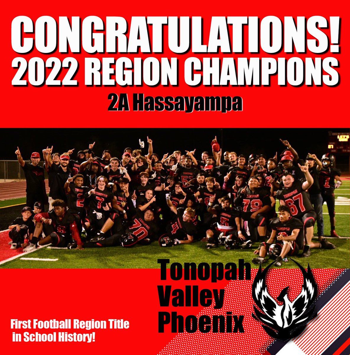 Making history! We are so proud of these players and coaches for pushing the program to new heights! 

Rise up! 🔥🏈🙌🏆