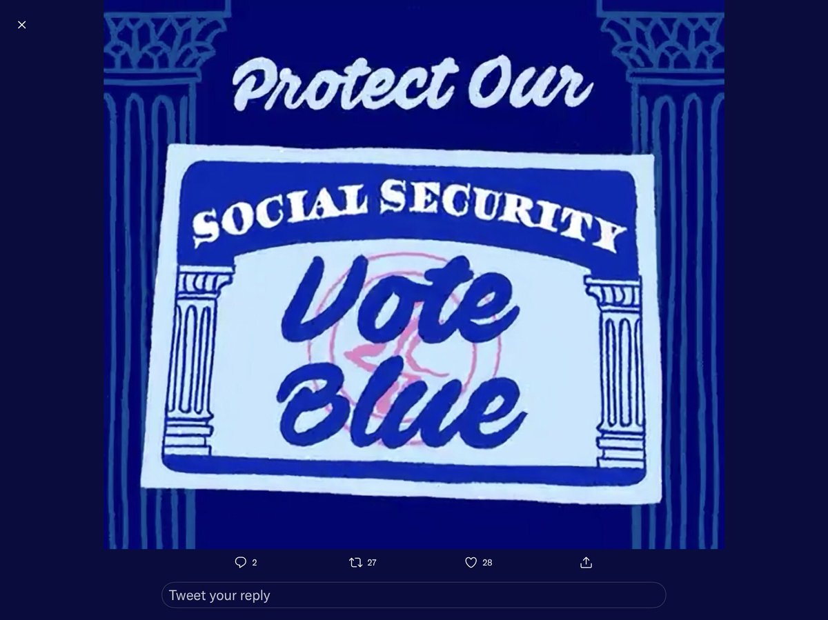 Grandmas & Grandpas—Join the Blue Tsunami!

Vote Blue to save SOCIAL SECURITY, MEDICARE & your grand children’s RIGHTS. 

Vote country over party this time!  Save yourself & your family!

#BlueTsunami #seniors #VoteBlueToSaveAmerica #SocialSecurityVoter #SocialSecurity #Vote https://t.co/p3HYyE7lEP