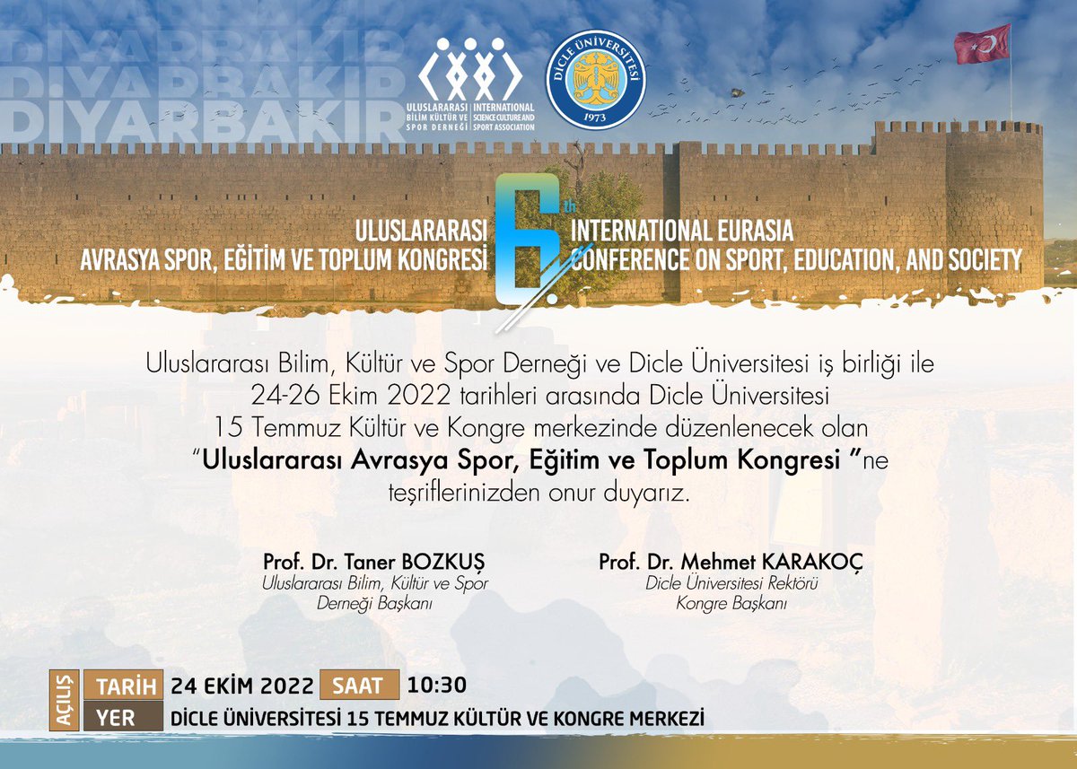 besyodicleuni's tweet photo. Tüm Hocalarımızı ve oğrencilerimizi yüksekokulumuzun ilk defa düzenleyeceği kongreye davet ediyoruz. Doç. Dr. Hüseyin Nasip ÖZALTAŞ Yüksekokul Müdürü https://t.co/qmVCm8xPP6