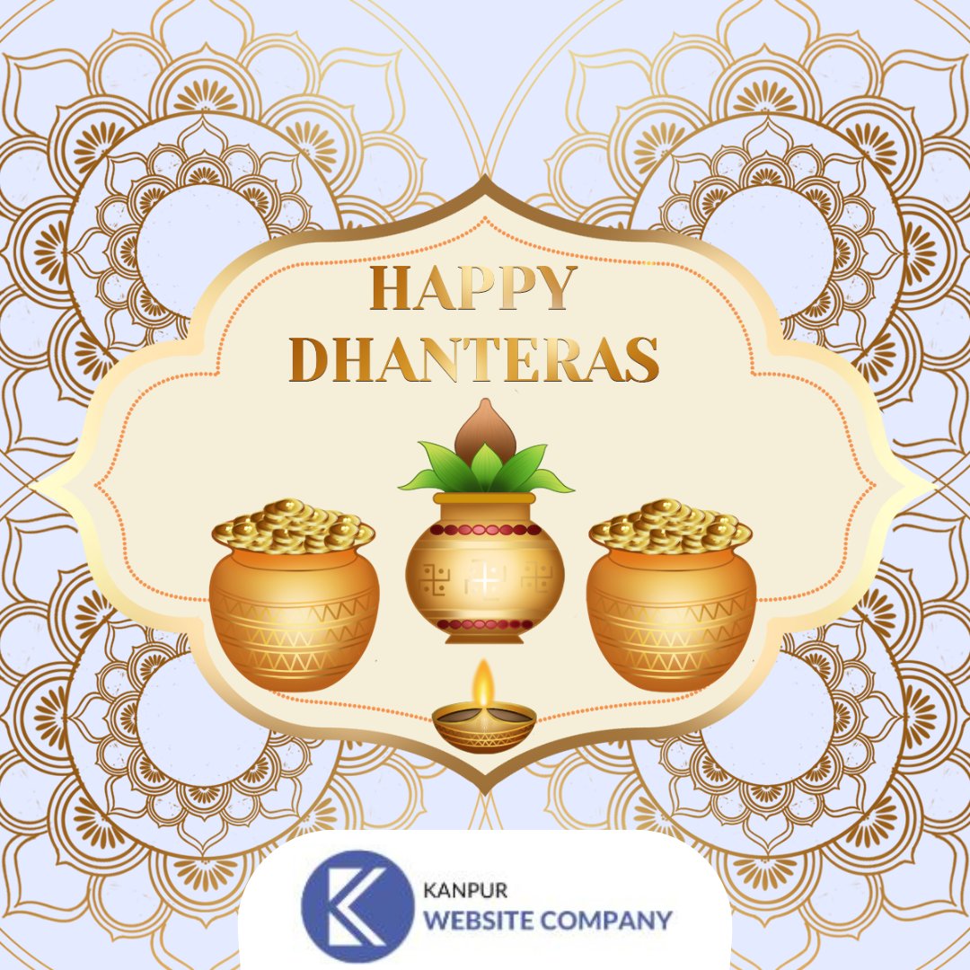 kanpurwebsiteco's tweet photo. May your life is full of happiness and harmony with enough wealth to give you all comforts. Happy Dhanteras!
#Dhanteras #Diwali2022 https://t.co/H8XXkwNVuz