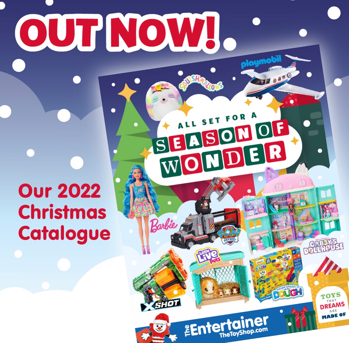 Have you picked up your copy yet at The Entertainer? 

It’s stuffed to the brim with top toys and fantastic prices – the perfect guide to help Santa (and you) find present for this Christmas.