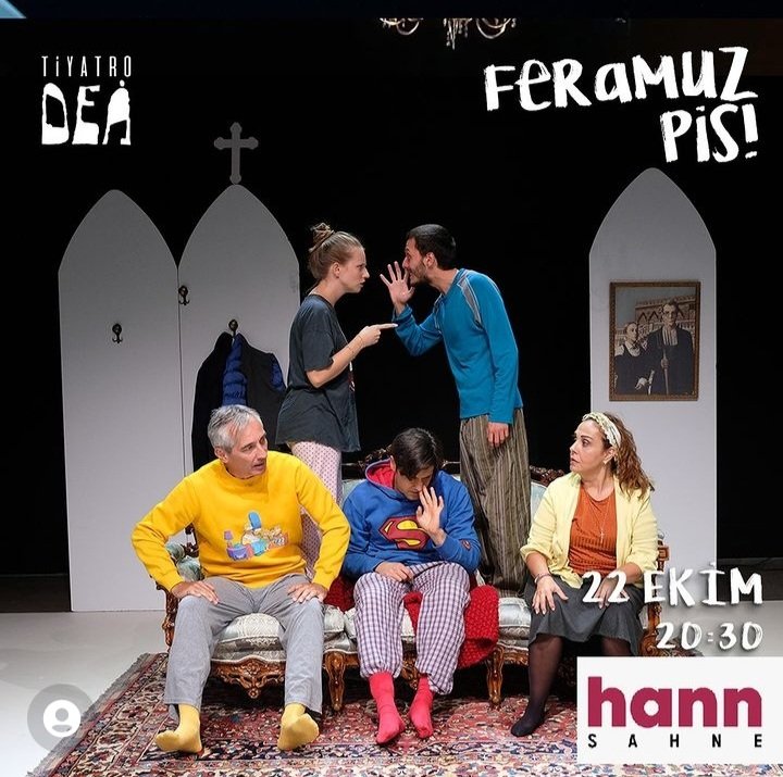 Bu akşam, Hann Sahne'de, sezonun ilk Feramuz Pis! ine bekleriz. Biletler: <a href="/tiyatrolarcomtr/">tiyatrolarcomtr</a>