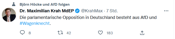 Spätestens jetzt sollte sich die @dieLinke von Frau @SWagenknecht trennen.