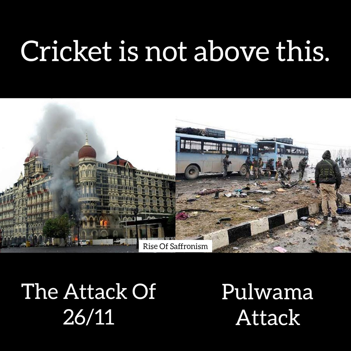 Never forget, never forgive! #PKMKB #PulwamaAttack #26SeptemberAttack #Mumbai #INDvsPAK #IndianCricketTeam