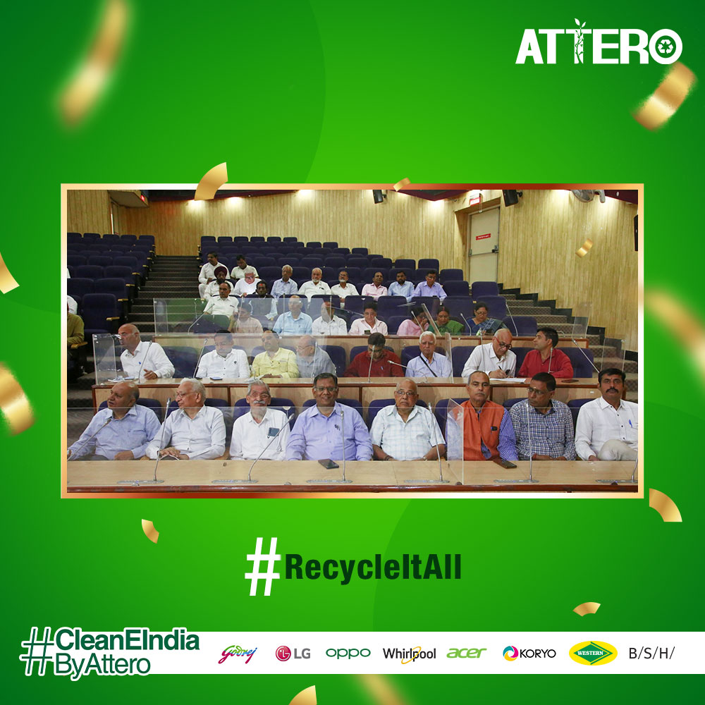 AtteroIndia's tweet photo. The International E-Waste Day Event, organised by #Attero and #MunicipalCorporationOfDelhi, saw thought exchanges by eminent guests and a resolve to work towards an #EWaste free #Delhi.
#AtteroIndia #AtteroRecycling #Event #Highlights #Glimpse #RecycleItAll #RecyclingExperts https://t.co/v60nJh4D1U