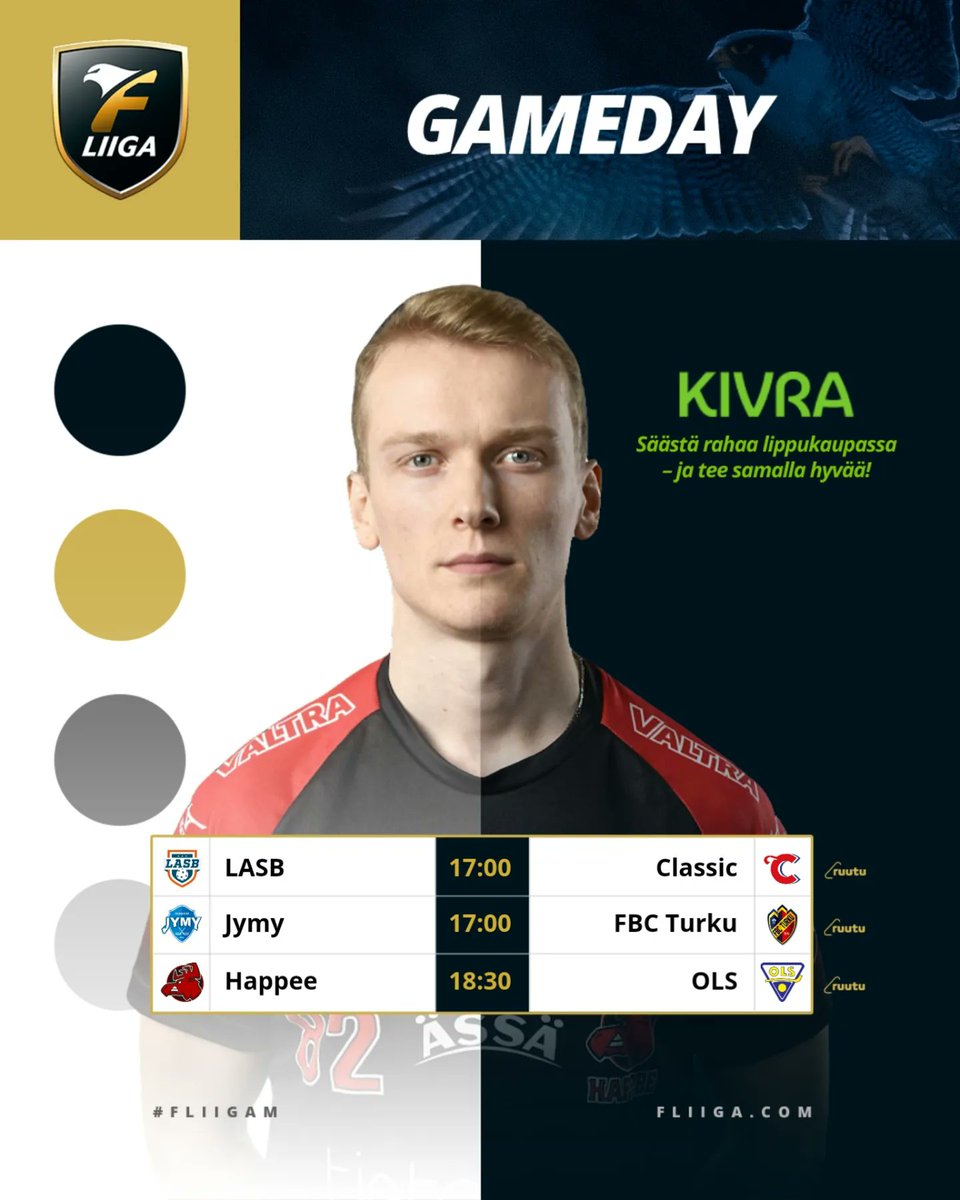 f_liiga's tweet photo. Tänään pelataan taas kahdeksan ottelua F-liigaa!

Tarjolla on mm. Helsingin paikallisottelu, jossa kohtaavat @helsinki_united ja @jokeritsb, sekä tottakai paljon muutakin mahtavaa!

Tulosseuranta 👉 https://t.co/24Qh7KWokJ

#FLIIGA #Salibandy #ParastaPaikanPäällä https://t.co/IcNRVxt5DJ