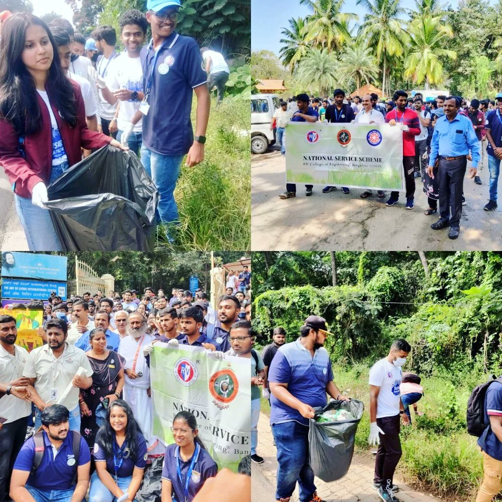 _NSSIndia's tweet photo. #SriSriRavishankar Guruji #Artofleaving inaugurated #FITINDIA Plog Run, organised by NSS units RV College of Eng &amp; Pranava Foundation Bangalore at Kanakapur Road.
400 NSS volunteers participated.🙌 890kg plastic deposited to Talaghattapura Panchyat.👍
@ianuragthakur
@FitIndiaOff https://t.co/1Q5wlFj1TC