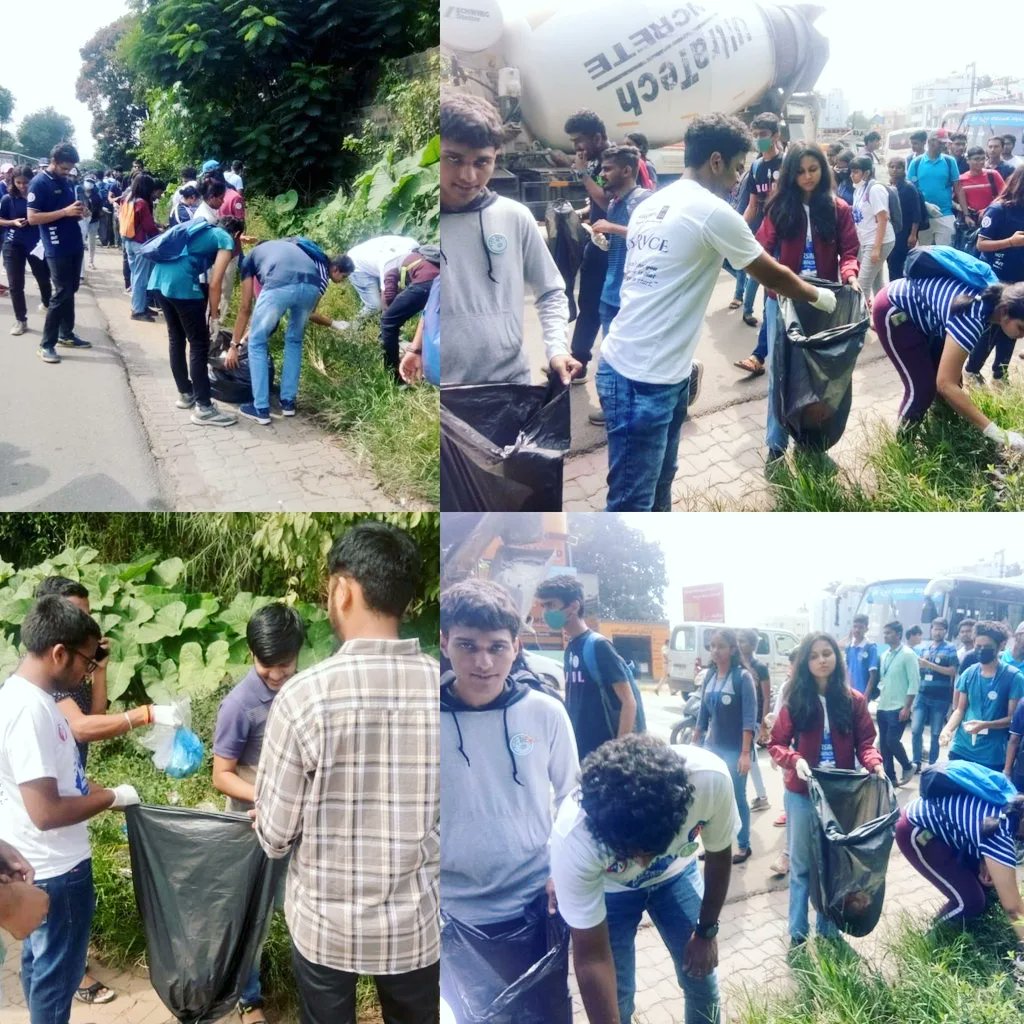 _NSSIndia's tweet photo. #SriSriRavishankar Guruji #Artofleaving inaugurated #FITINDIA Plog Run, organised by NSS units RV College of Eng &amp; Pranava Foundation Bangalore at Kanakapur Road.
400 NSS volunteers participated.🙌 890kg plastic deposited to Talaghattapura Panchyat.👍
@ianuragthakur
@FitIndiaOff https://t.co/1Q5wlFj1TC