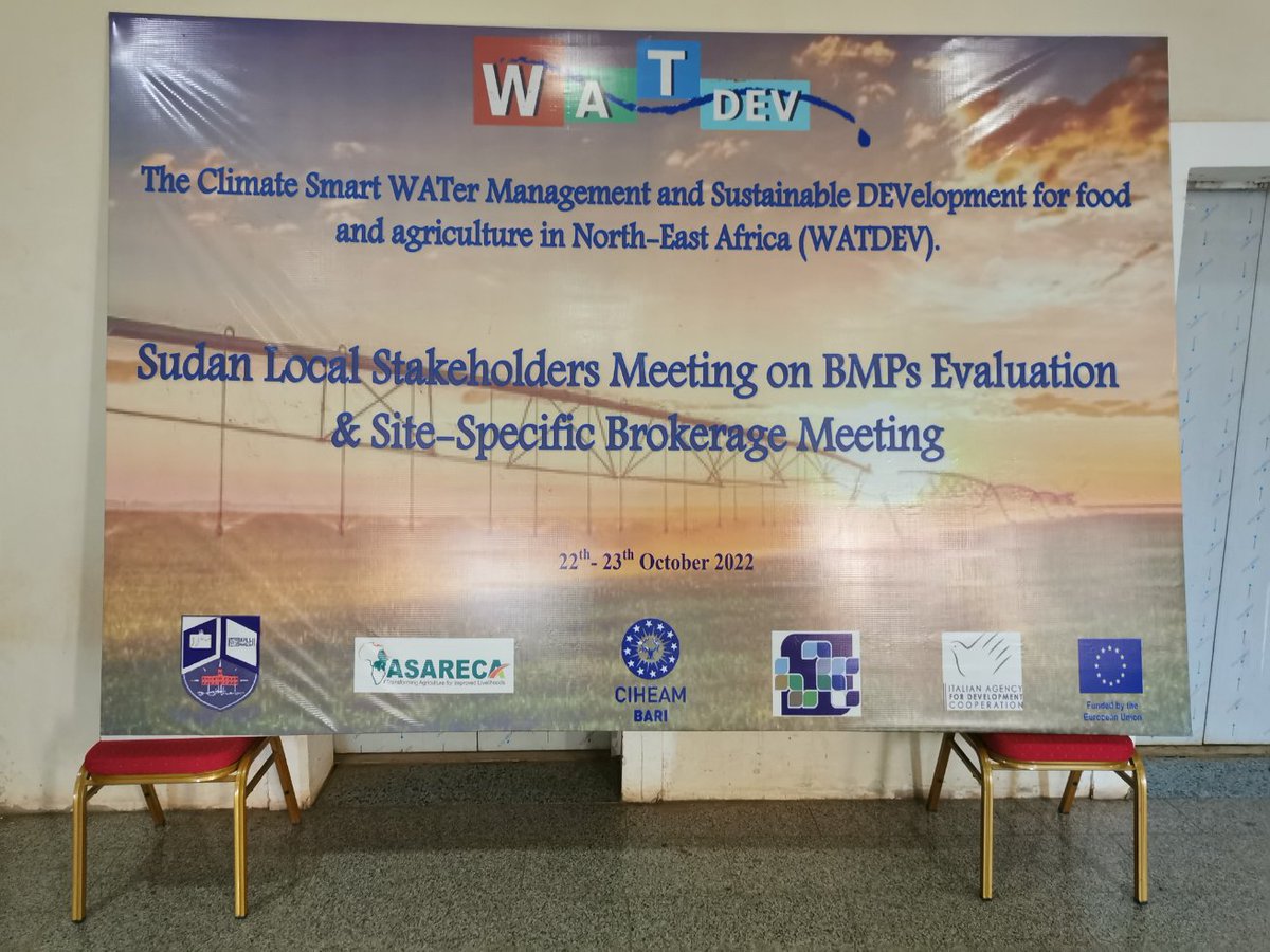 g_ladisa's tweet photo. Waiting to start the local stakeholders meeting #WATDEVSudan. Very exited to be here listening from local actors their own experience in water and soil management. https://t.co/yveXUNlDLW