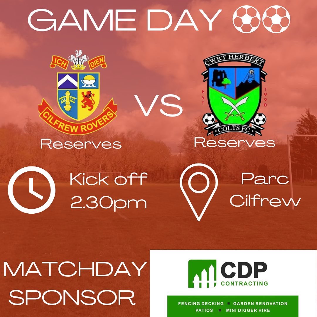 cilfrew_rovers's tweet photo. Game day 🙌🏻⚽️

Todays match day sponsor is c.d.p_contracting 👏🏻

Thank you for your support 
🔴🐮⚪️ https://t.co/ZTSuYpy0KB