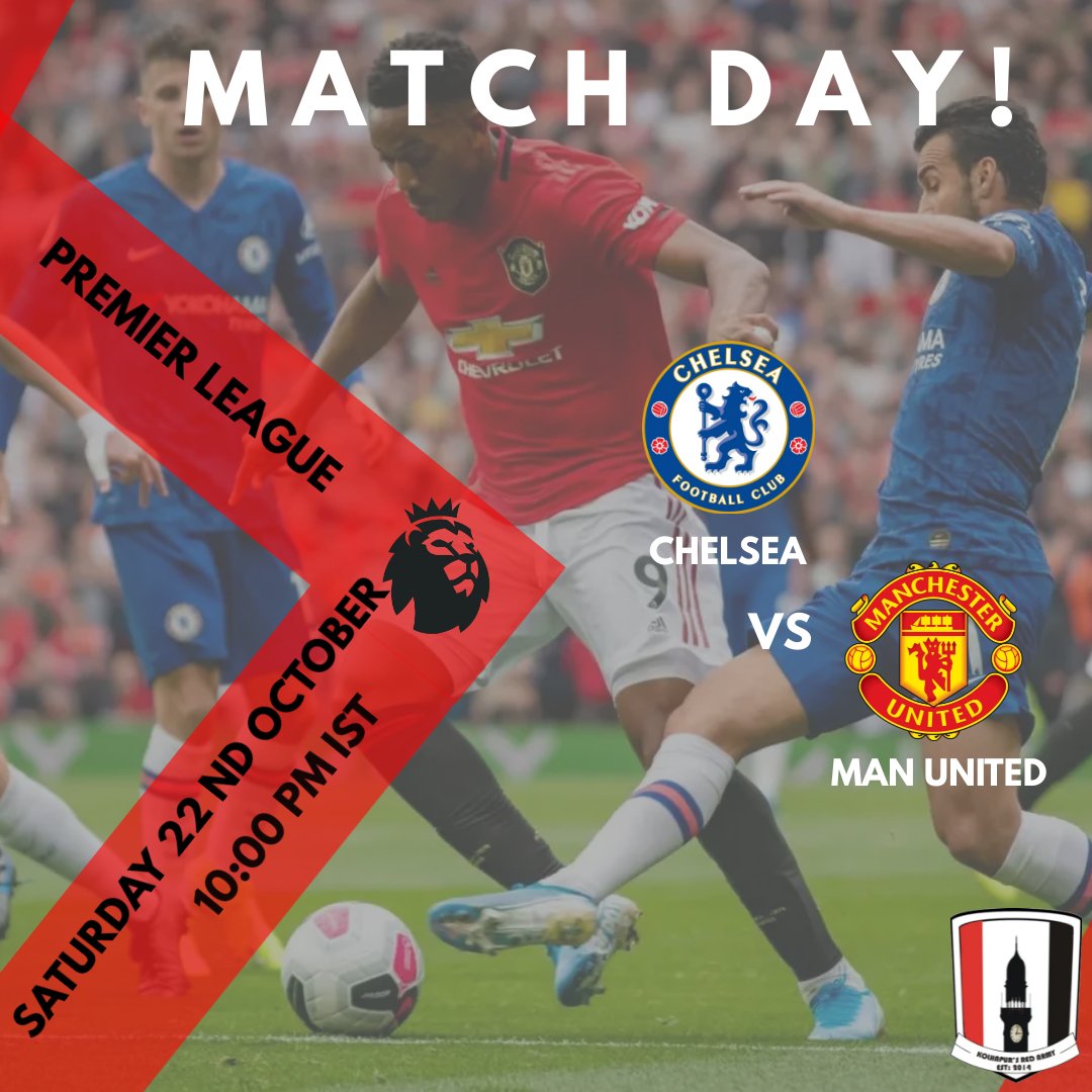 MUFC_Kolhapur's tweet photo. Matchday!! MUFC face an old rival at their home, in Chelsea FC on a thrilling weekend of PL football. A stadium which has been a happy hunting ground in recent history for us, time to keep that going and carry on with the momentum to get all three points back to Manchester. https://t.co/J4Va93FfQw