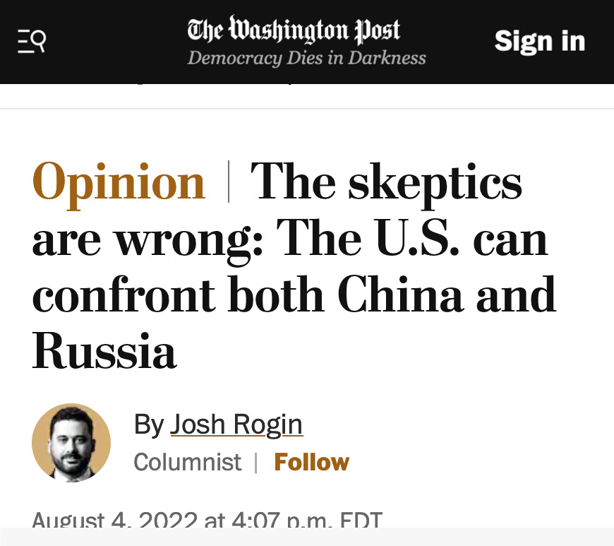 Our media class is addicted to war and will not stop until we are all dead.