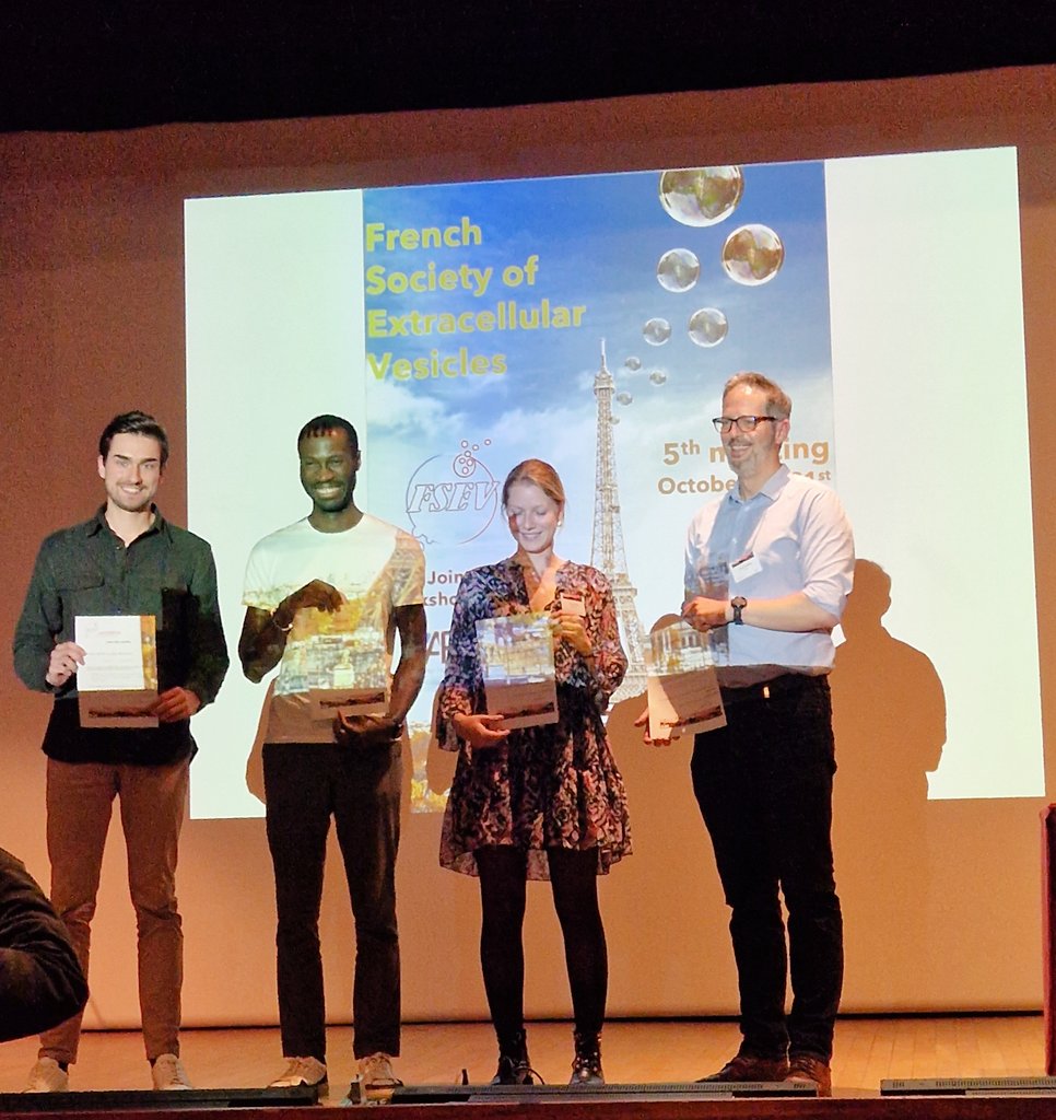 FrenchSocEVs (@french_soc_evs) on Twitter photo It is a tradition a the <a href="/French_Soc_EVs/">FrenchSocEVs</a> closing ceremony to announce the awards
Congratulations to :
Lucas Walther
Camille Dantzer
PM Coly
Martial Caillaud
#extracellularvesicles
@FSEV
@AFC It is a tradition a the <a href="/French_Soc_EVs/">FrenchSocEVs</a> closing ceremony to announce the awards
Congratulations to :
Lucas Walther
Camille Dantzer
PM Coly
Martial Caillaud
#extracellularvesicles
@FSEV
@AFC