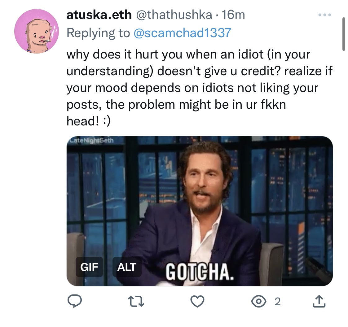 @scamchad1337 runaway! :D:D