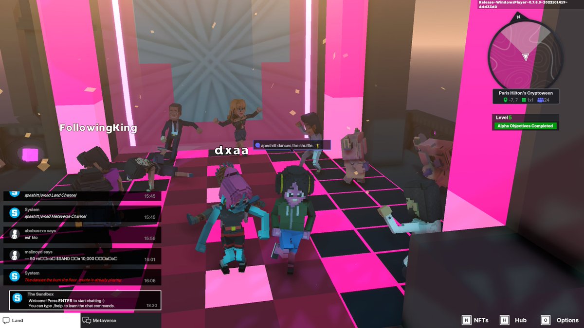 apeshitt1's tweet photo. @TheSandboxGame I just participated in the Paris Hilton  #Cryptoween Event. Dancing in the Clock Tower check out my screenshot below!
🎃👇 https://t.co/9jKbN9y3fR