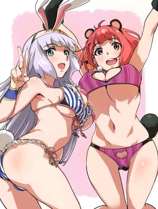 pixivリクエストにてセシア&メリーナ描かせて頂きました!やはりどちらもすこだ#クロブ#セシア・アウェア#メリーナ・マーロンフィッツ 