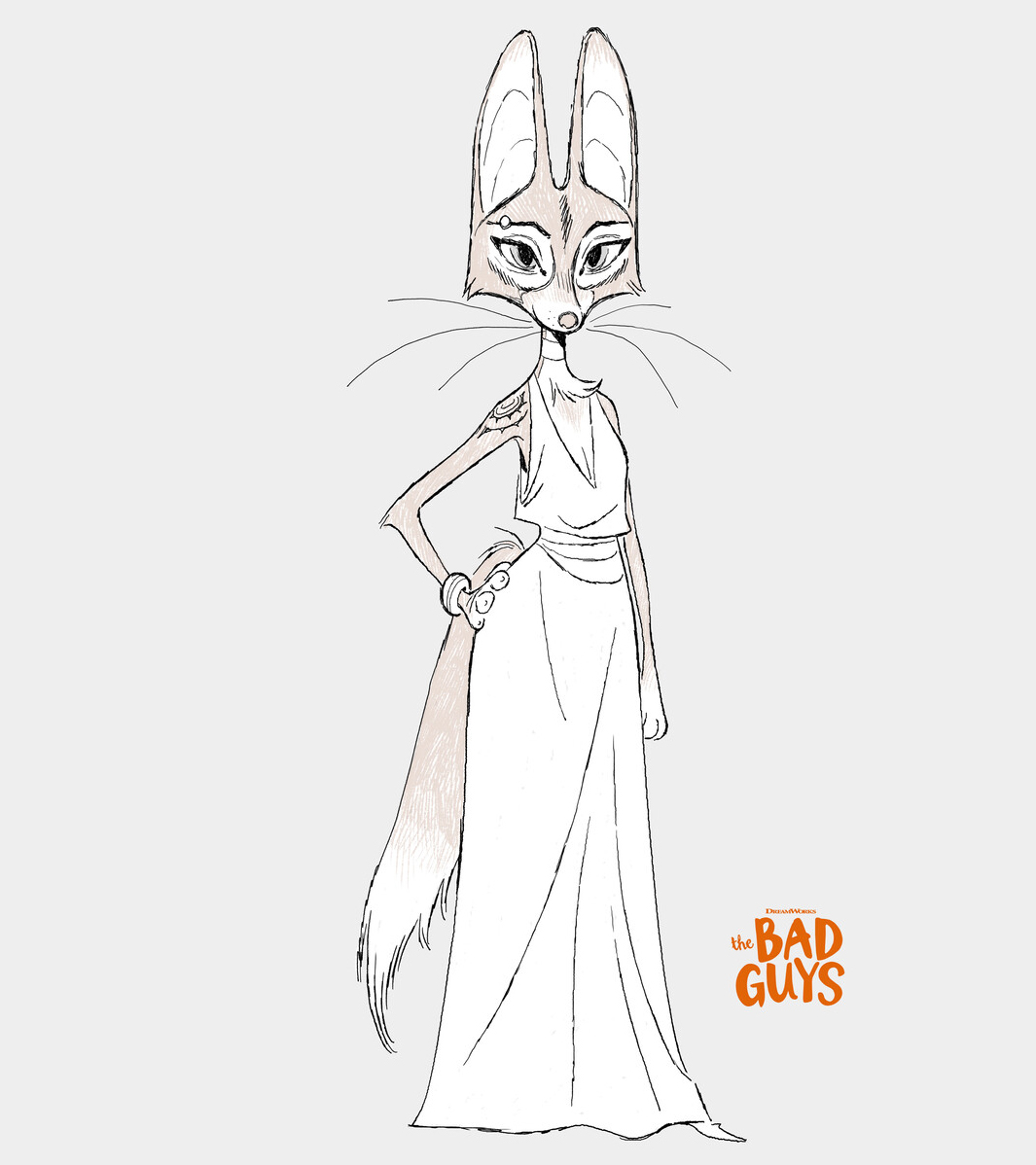 絵（でかすぎる）|  Diane Romanello Diane Foxington concept artwork by Julien Le Rolland. #TheBadGuys