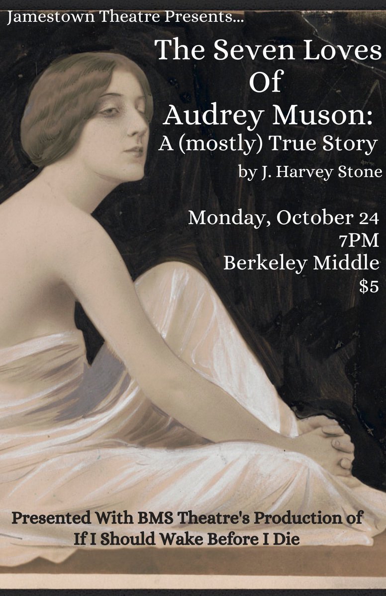 jamestowndrama's tweet photo. A world premiere of a new play workshopped by our very own @JamestownHigh students. Check it out Monday night at Berkeley Middle with @berkeley_drama  Jamestown students you can come see it Tuesday after school at Jamestown. #artsed #wearewjcc https://t.co/l5w86DavjG