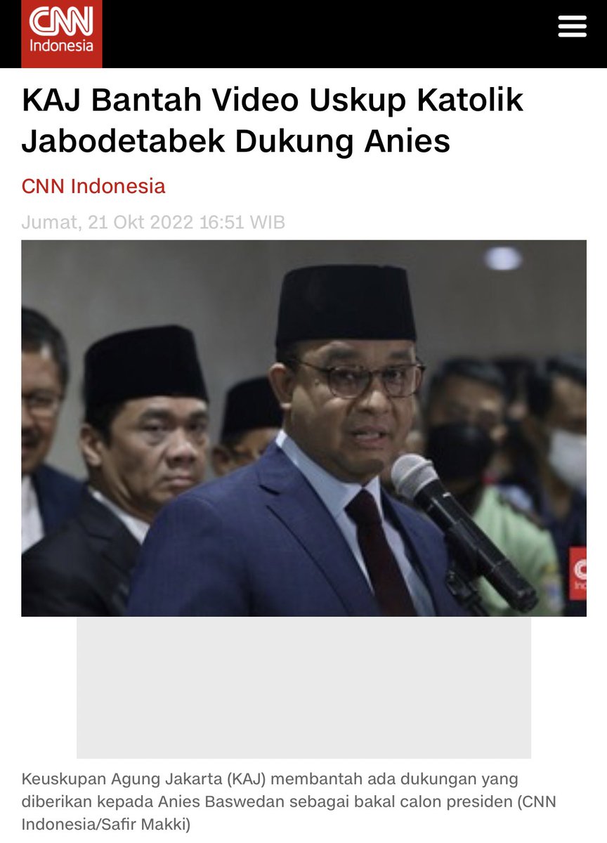 Untuk pendukung mantan Gubernur terburuk sepanjang sejarah DKI <a href="/aniesbaswedan/">Anies Rasyid Baswedan</a> 

Link cnnindonesia.com/nasional/20221…