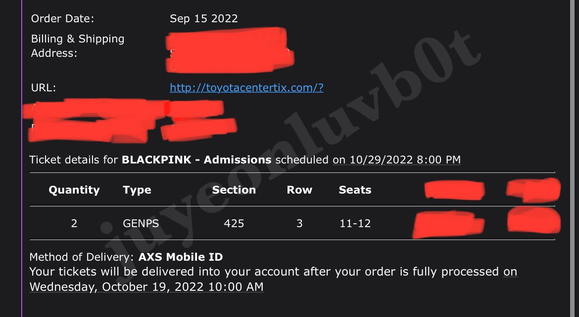 juyeonluvb0t's tweet photo. selling 2 blackpink tickets to the houston show 10/29 ! ❤️

dm me if interested and for more info!!

will show proof if asked too :) !

#BLACKPINK  #BLACKPINK_ShutDown 
#BLACKPINKWorldTour2022 #BORNPINK  #houston #BLACKPINKTICKETS https://t.co/3oKEO2VKs9