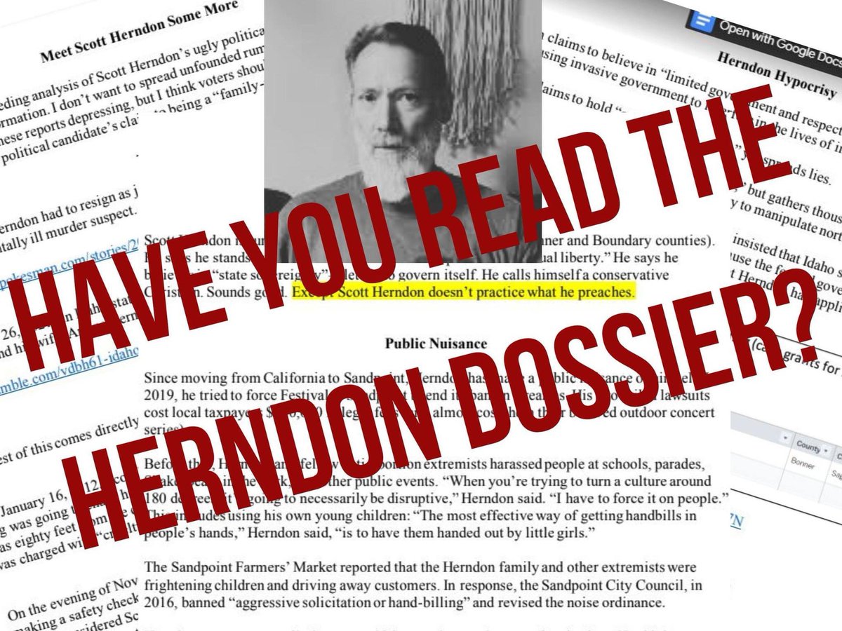 Via Good Government Bulldogs over on Facebook. tinyurl.com/bdexvep8 Please remember to write in Steve Johnson for D1 Idaho Senator on November 8th. Scott is dangerous. #idleg #idpol