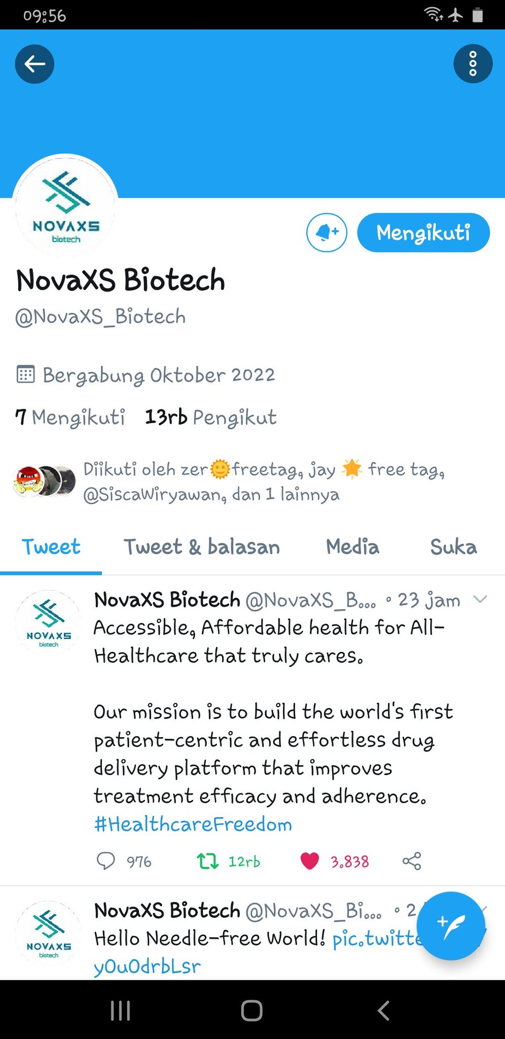 The Farmer 🌟 on Twitter "Alphawolf_1_ NovaXS_Biotech Done. Thank you