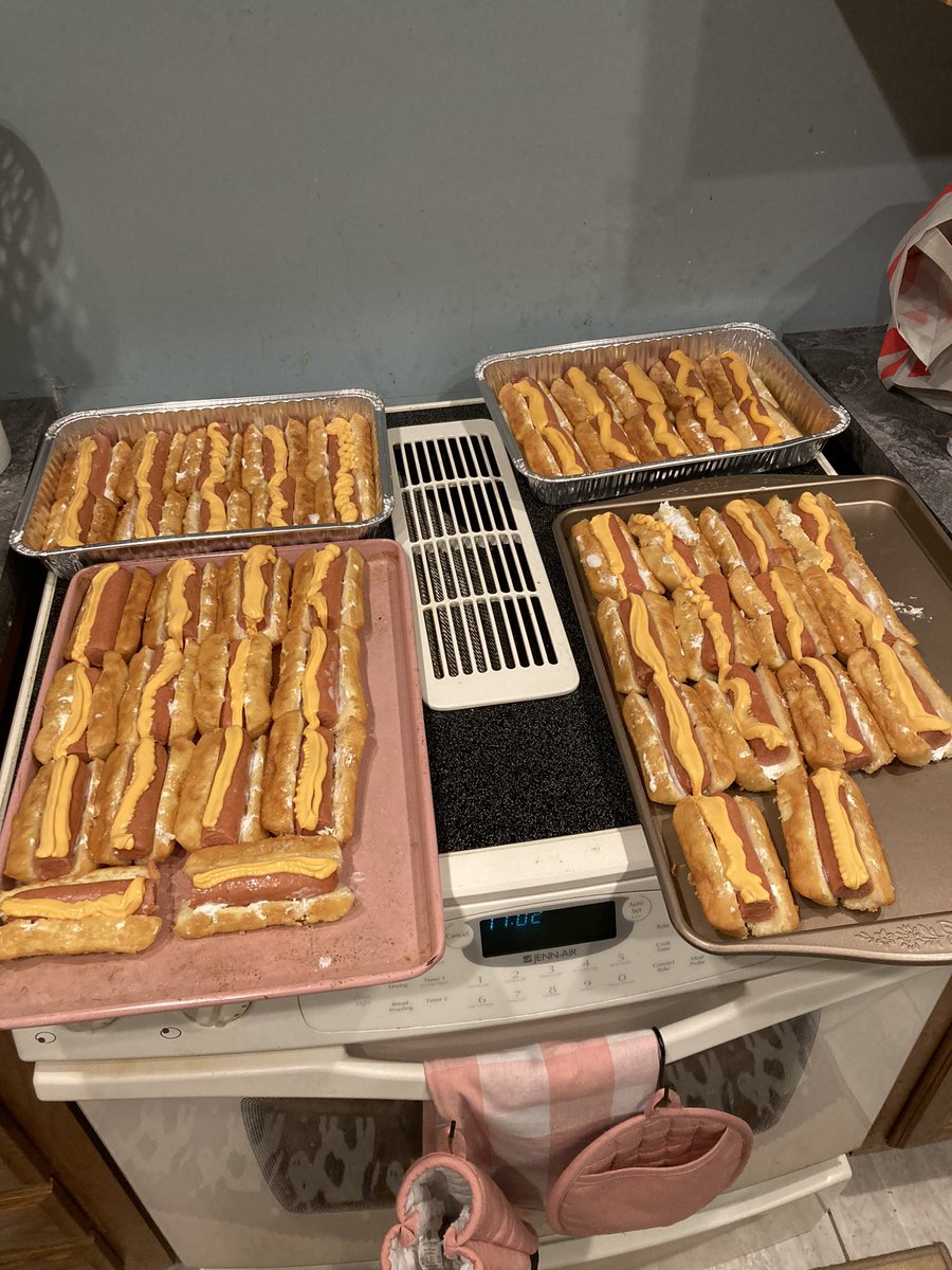 Made 48 Twinkie Wiener Sandwiches for my wedding tomorrow. Hope <a href="/alyankovic/">Al Yankovic</a> would be proud.
