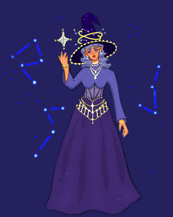finished prompt 9 'constellation'! <3

@lilysmolbean #witchtober2022 #lsbwitchtober